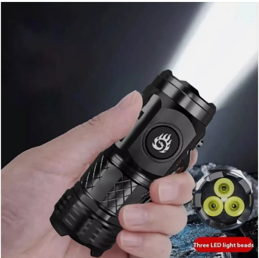 Three-eyed Monster Mini Flash Super Power Flashlight